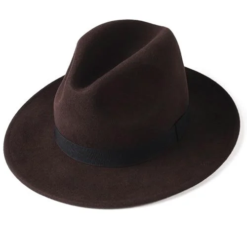 Stylish Sombrero fedora clásico de fieltro de lana Premium