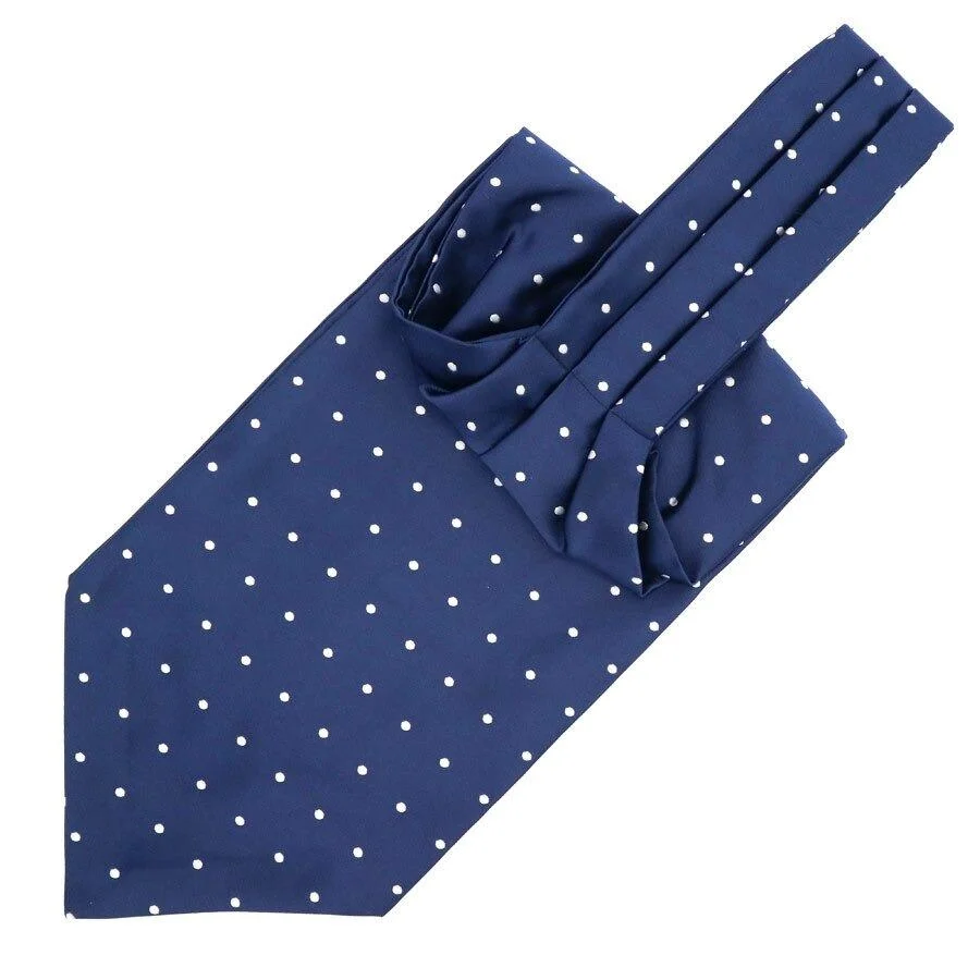 Practical Corbata Ascot de seda con lunares Organic
