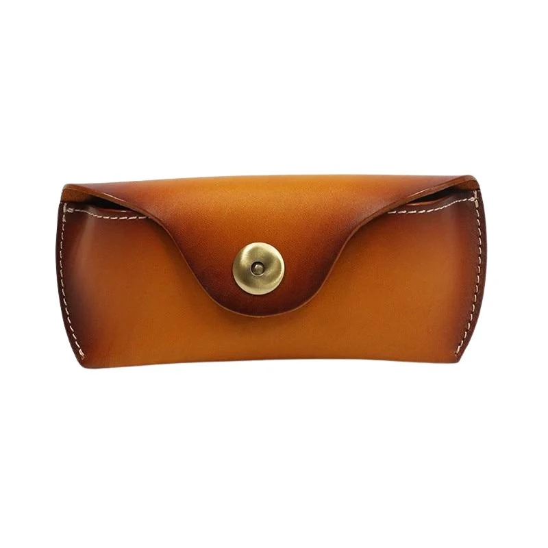 Proven Funda para gafas de sol de piel de vaca Elegant