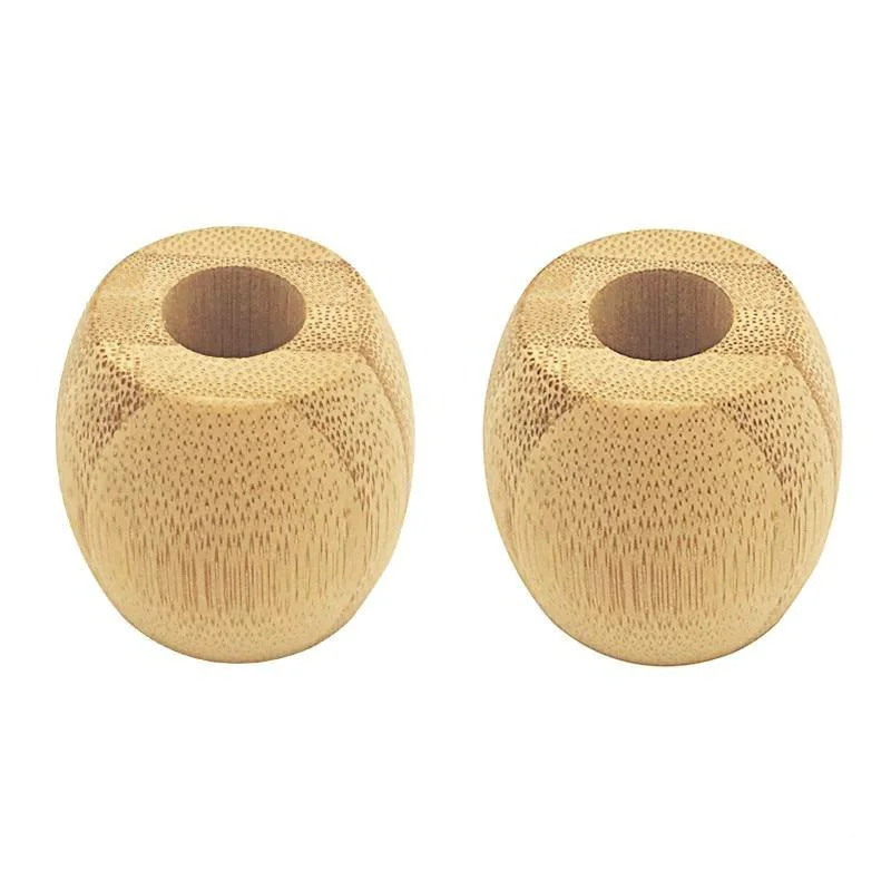Environmentally Friendly Soporte para maquinilla de afeitar de madera de bambú hecho a mano Organic