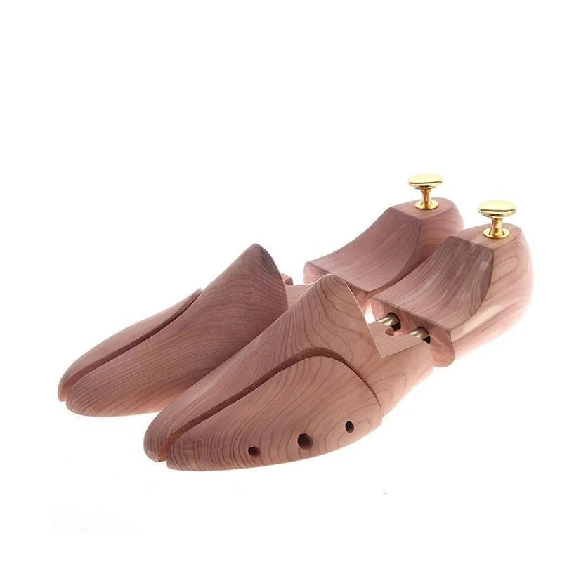Professional Árbol de zapatos ajustable de madera de cedro del tubo gemelo 1 par Fine