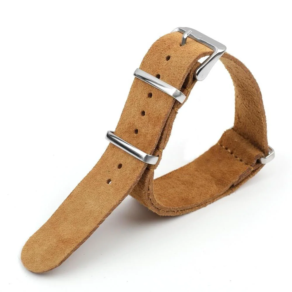 Comfortable Maurice Correa Zulu de ante suave con hebilla plateada Contemporary