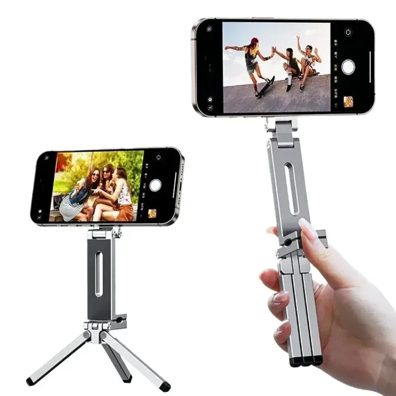 Top-Quality Magnetic Phone Tripod Stand – 360° Foldable Holder for iPhone Android Long-Lasting