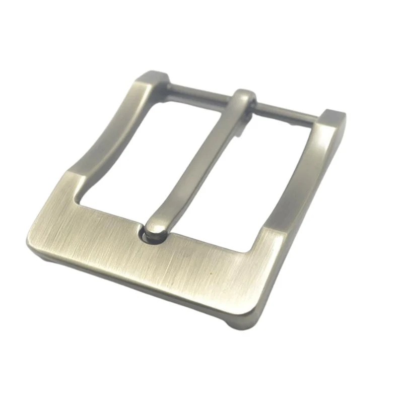 Innovative Hebilla de cinturón de metal cepillado plateado 40 mm Comfortable