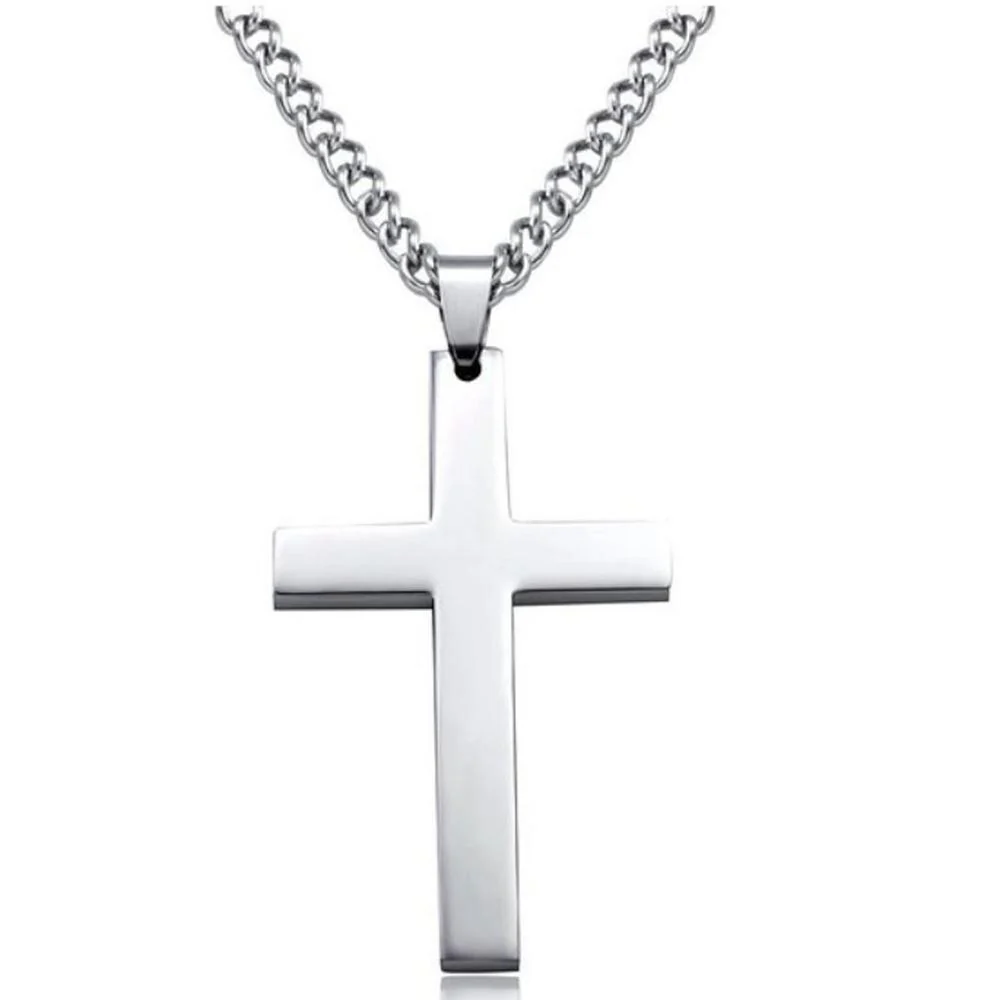 Prestigious Cross Stainless Steel Pendants Necklace Durable