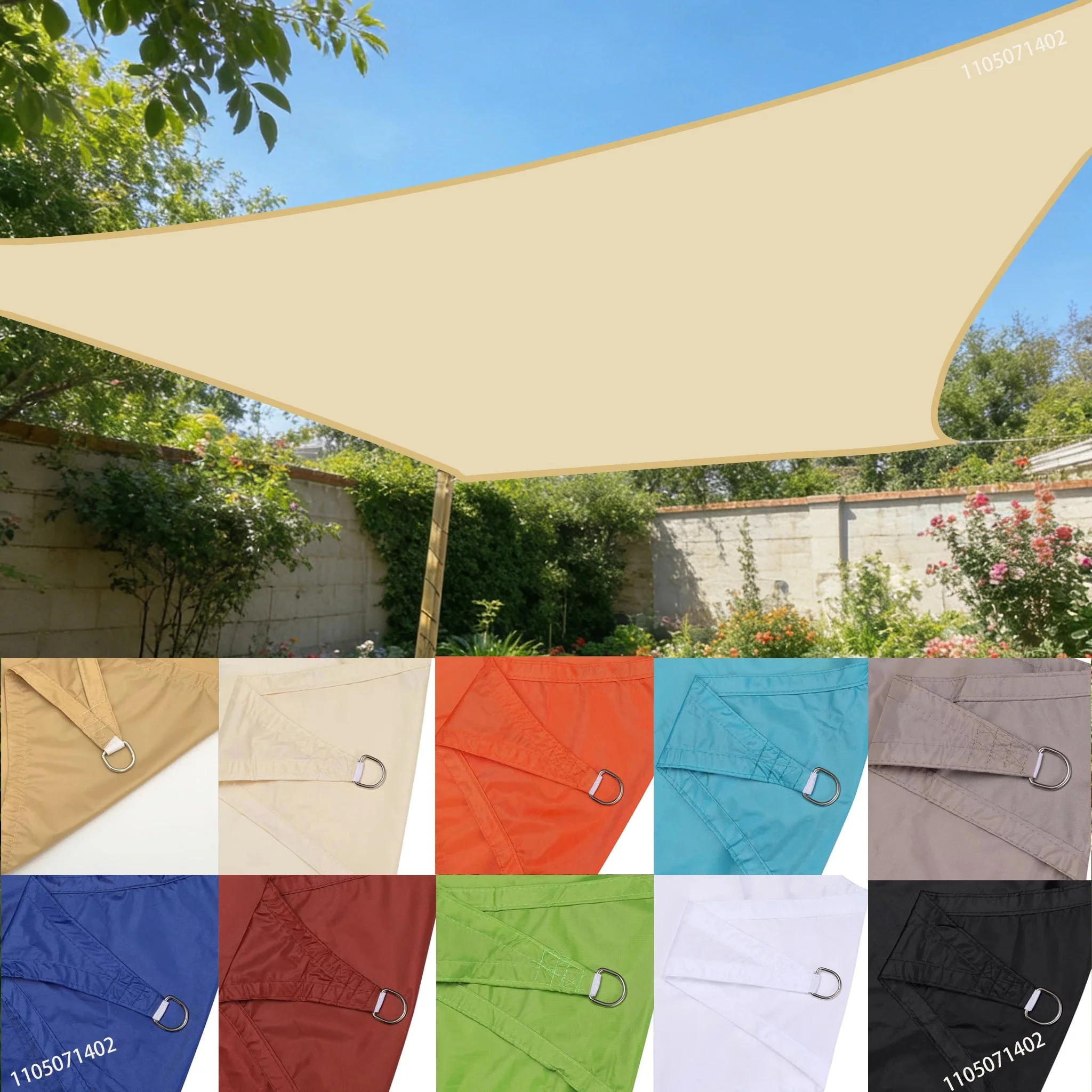 Next-Generation 95 UV Block Sun Shade Sail Waterproof Poly Cotton Enhanced