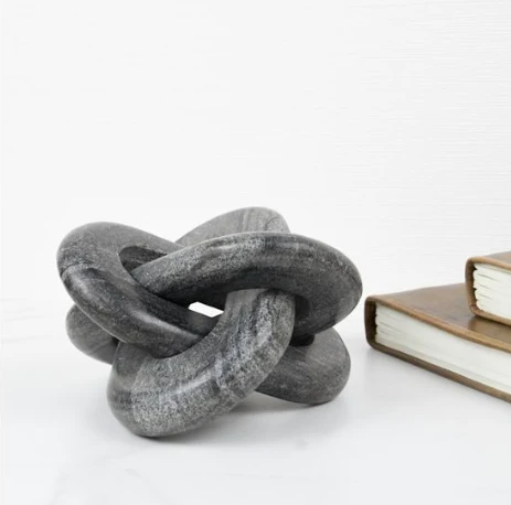 Fine Black Marble 5-inch Knot Environmentally Friendly