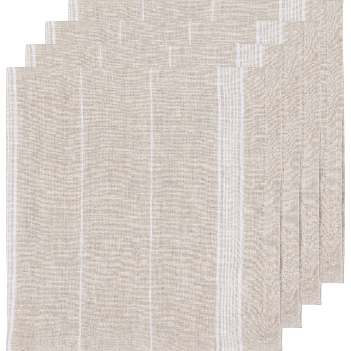 Flexible Maison Stripe Linen Napkins Trendy