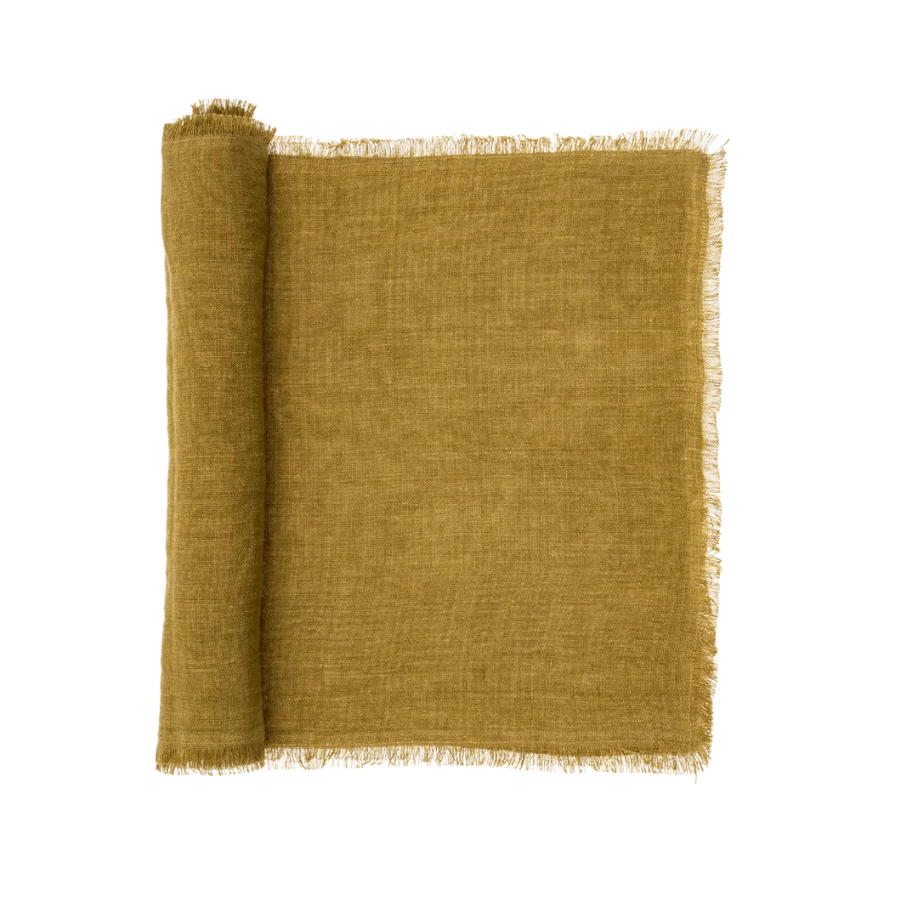 Expertly Made Lina Linen Runner Verified
