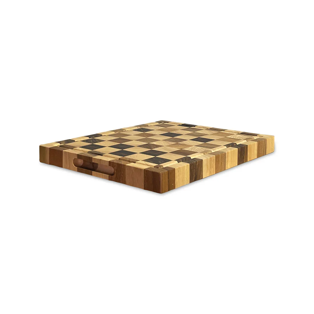 Healthy Acacia Wood Checker Serve Cutting Board Effective