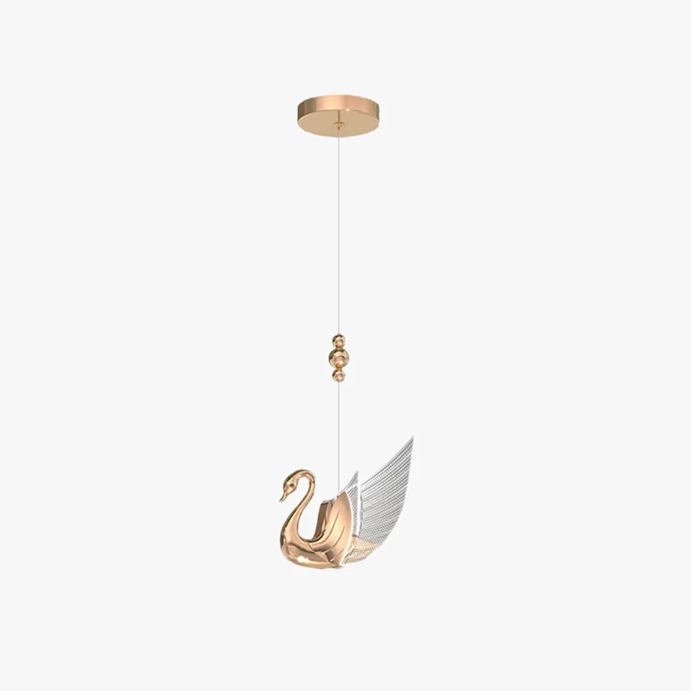 High-Grade Kady Schwan Pendelleuchte 2 Farbe World-Class