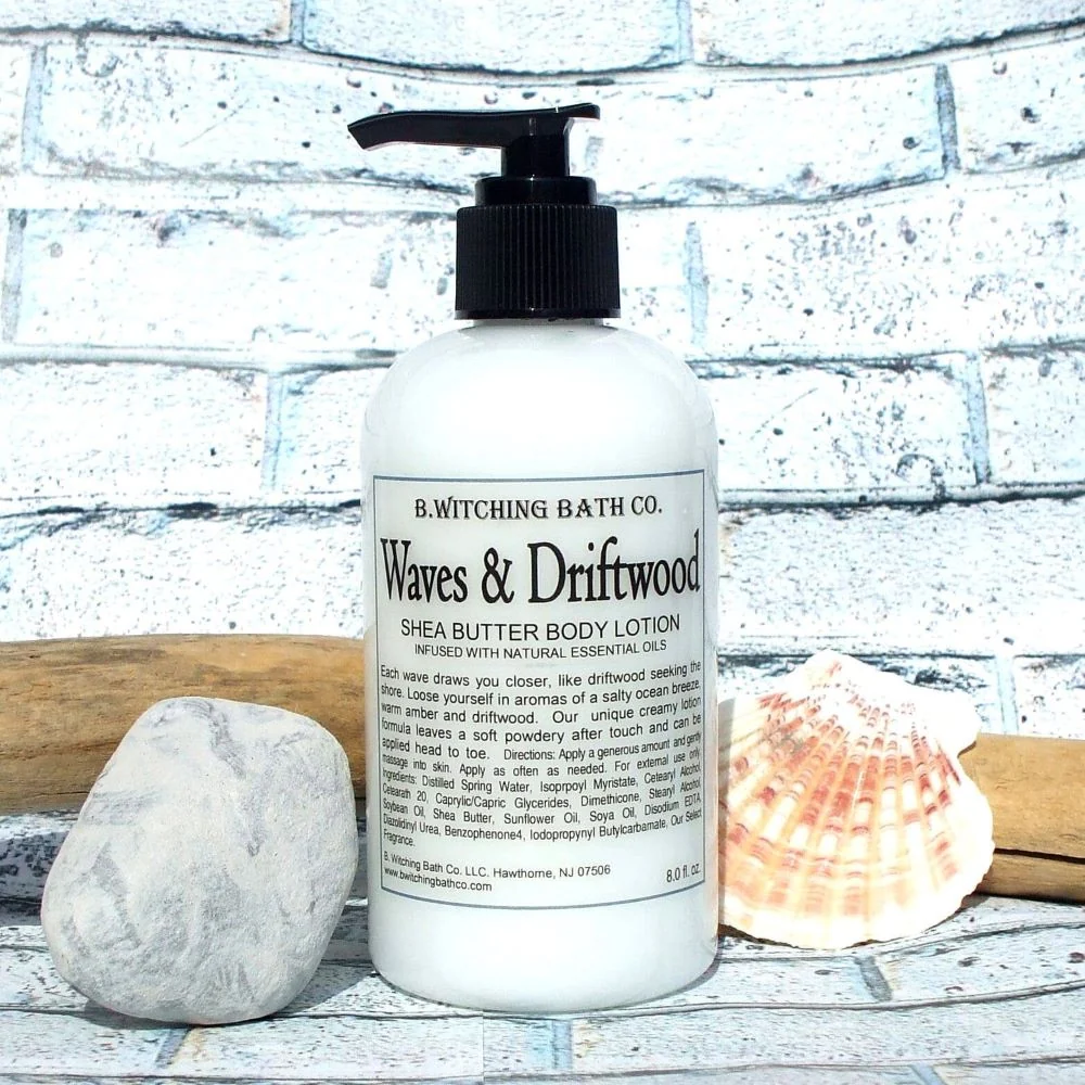 High-End 8oz. Waves Driftwood Shea Butter Body Lotion Superior