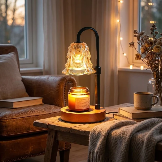 Reusable Flower Dimmable Candle Warmer Lamp Sustainable