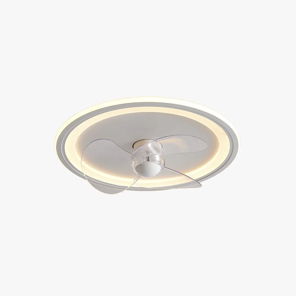 Easy-to-Use Edge Deckenventilator mit Beleuchtung Ring Weiß ∅40 50CM Enhanced