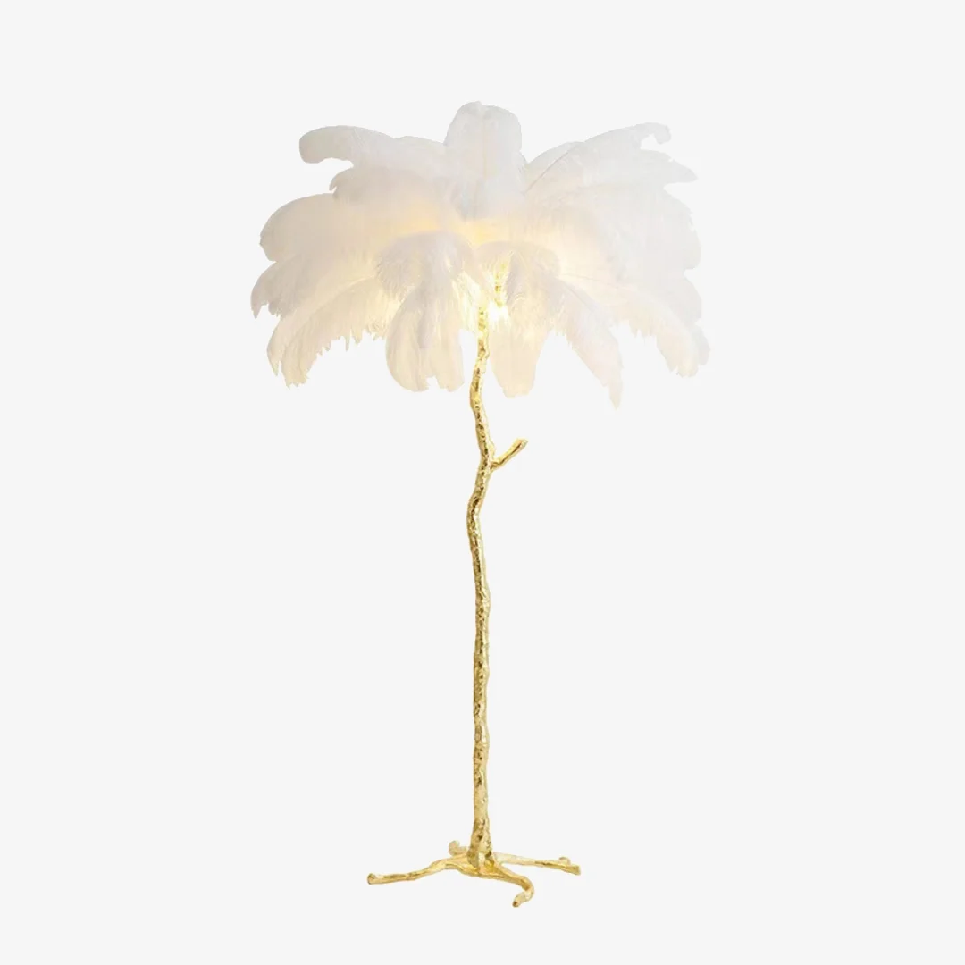 Breathable Ostrich Feather Floor Lamp Prestigious