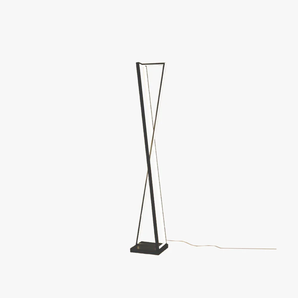 Clean Edge Lineare Dreieckige Stehlampe Metall 2 Farben 125CM Lang Official