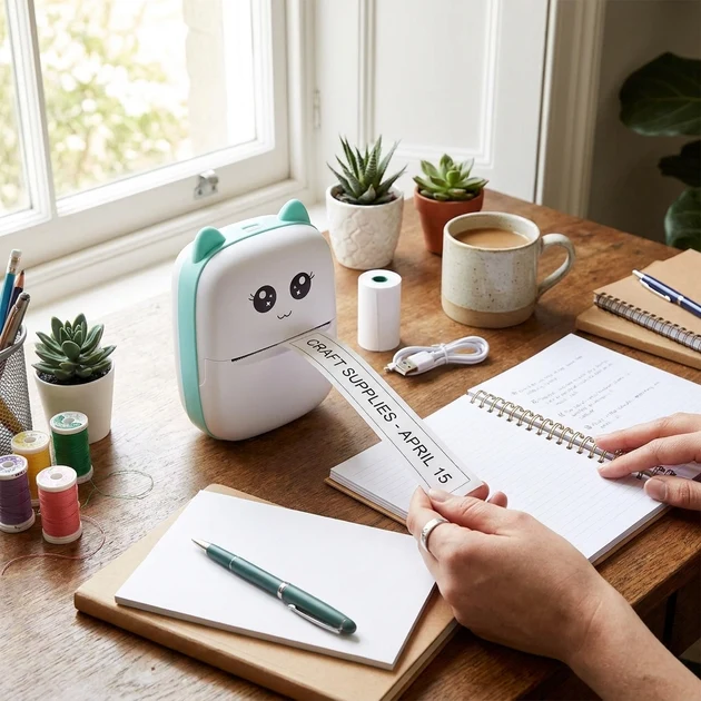Exclusive Mini Wireless Thermal Label Printer Organic