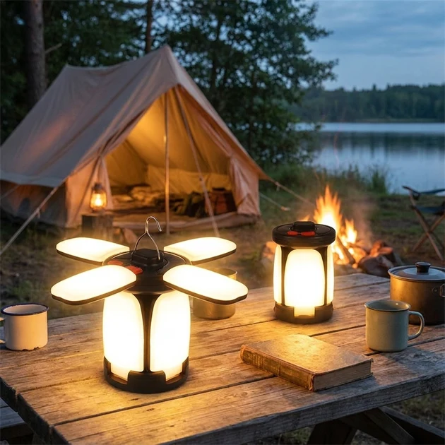 Modern Solar USB Folding Camping Lantern Powerful