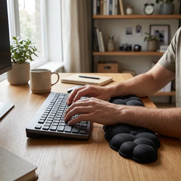 Detailed Memory Foam Cloud Wrist Rest Set Convenient