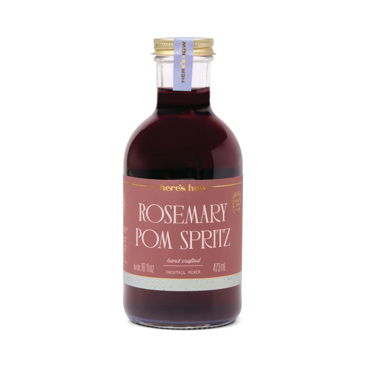 High-Quality Rosemary Pom Spritz Handcrafted Cocktail Mixer 16 oz Efficient