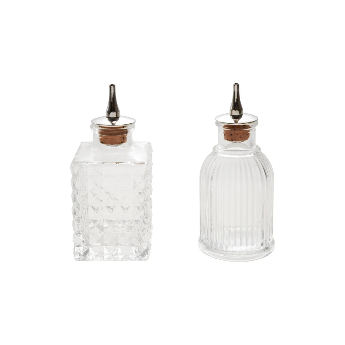 Solid 2-ounce Pressed Glass Bitters Bottle with Spout High-Performance