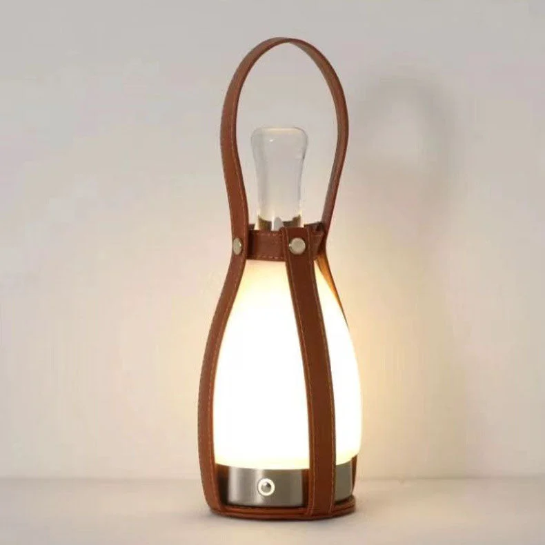 High-Performance Bell Portable Leather Glass Table Lamp Unique