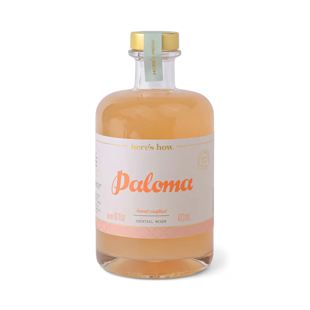 Reusable Paloma Handcrafted Cocktail Mixer 16 oz Responsible