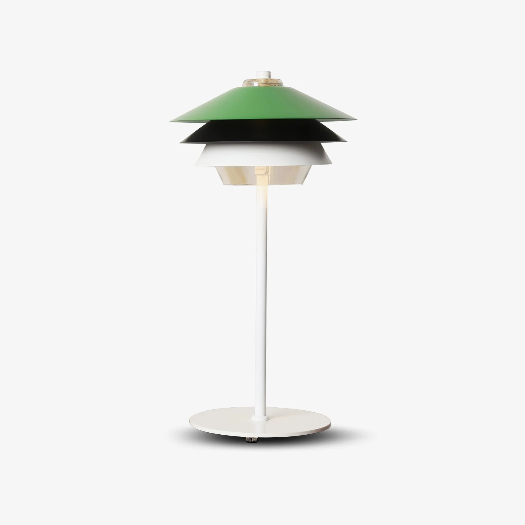 Official Danish Art Overlay Green Table Lamp User-Friendly