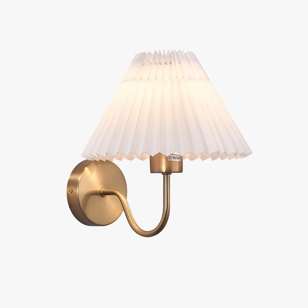 Trusted Pleated Shade Wall Sconce Powerful