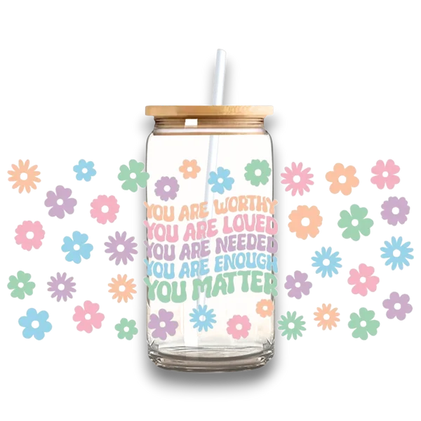 Organic ‘You Are’ Quote Plastic or Glass Tumbler High-Performance