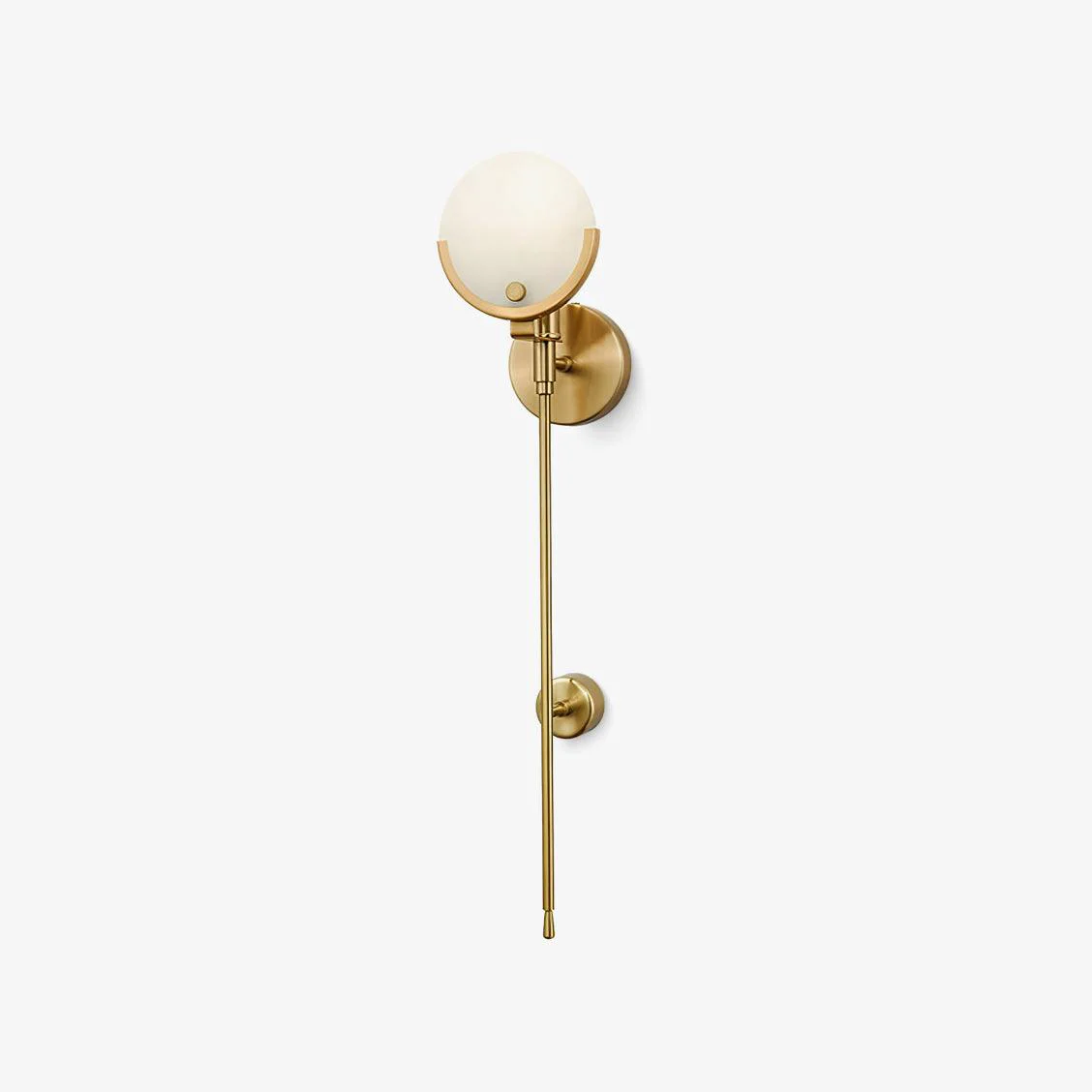 Minimalist Ava Brass Wall Lamp Safe