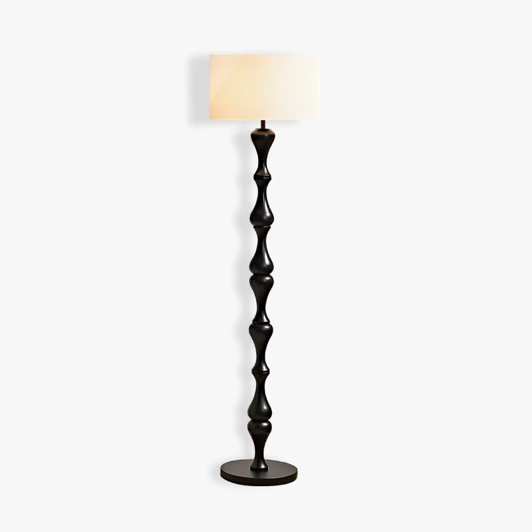 Top-Quality Vintage Log Floor Lamp Organic