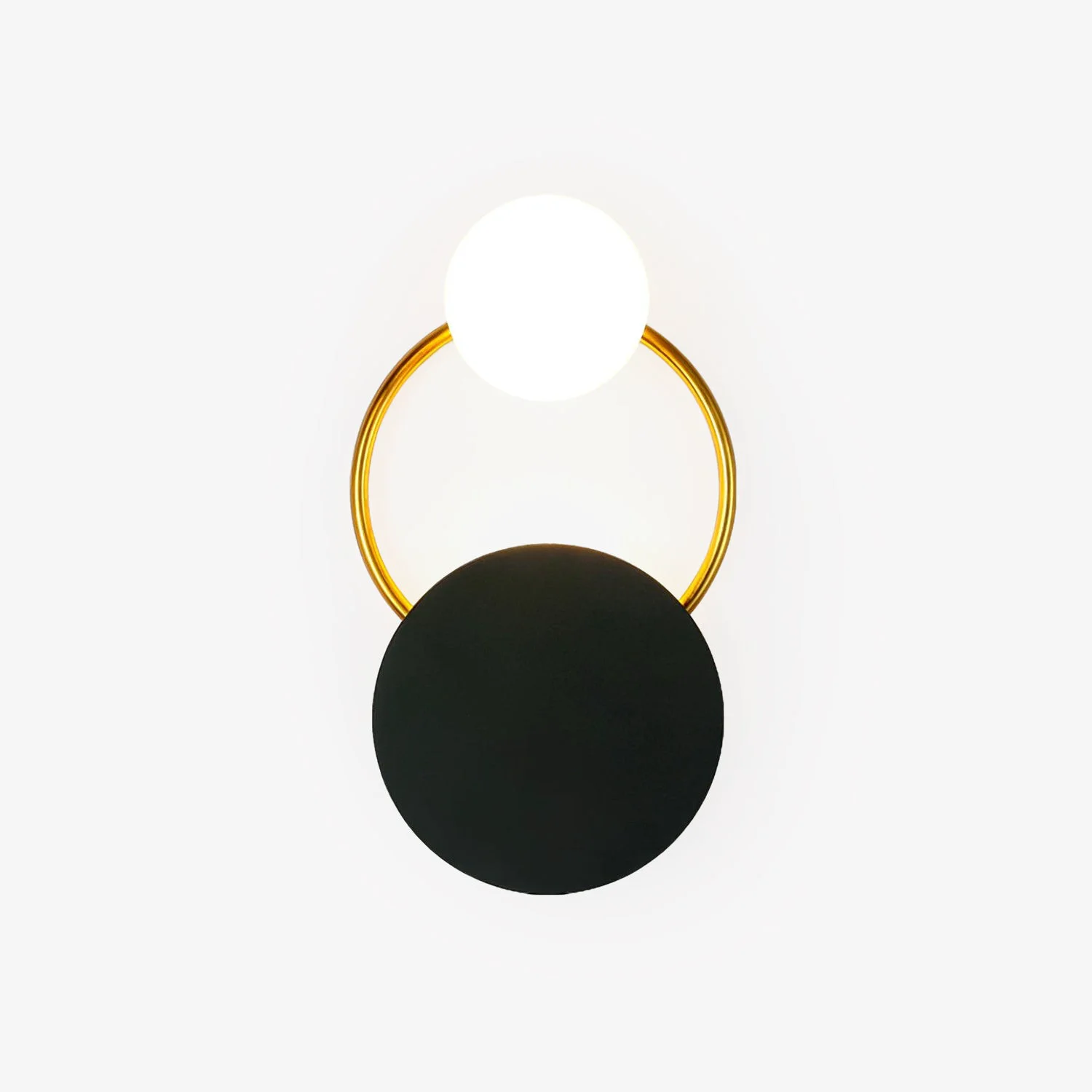 Quality Black Circular Rings Wall Lamp Original Design
