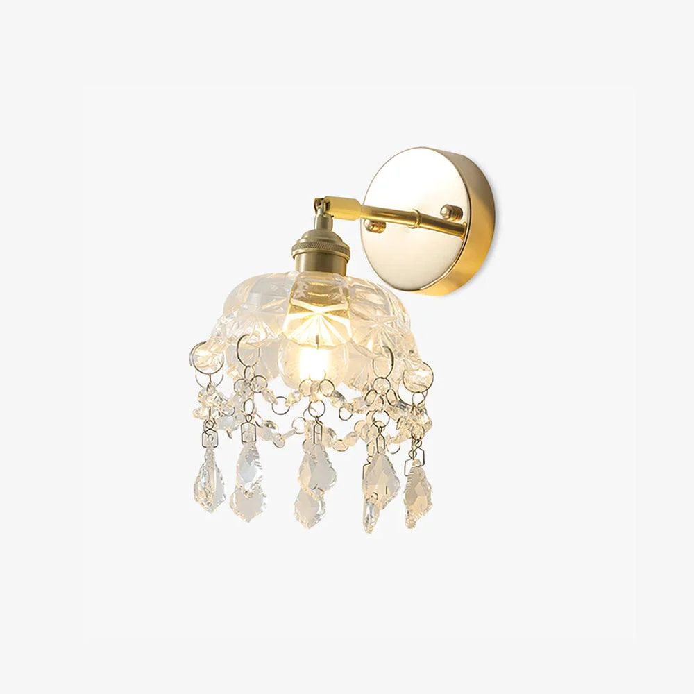 Durable French Crystal Tassel Wall Light Refined