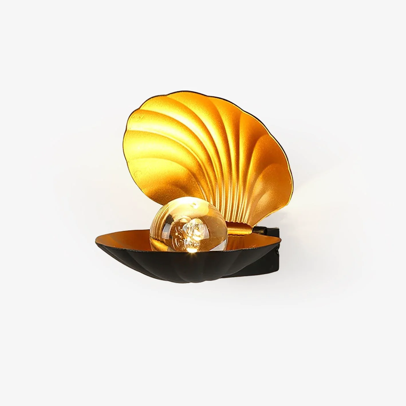 Elegant Pearl Clam Wall Light Smooth