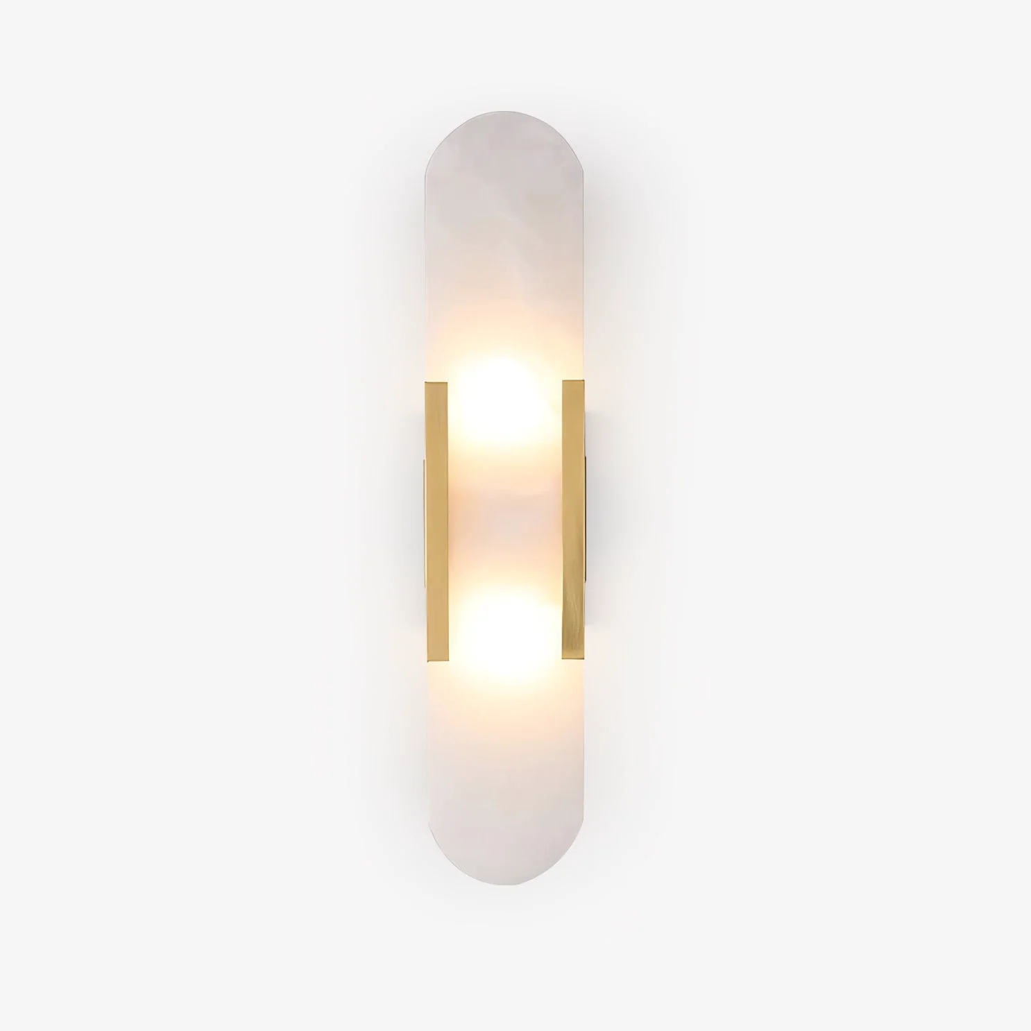 Advanced Melange Elongated Alabaster Wall Lamp Secure