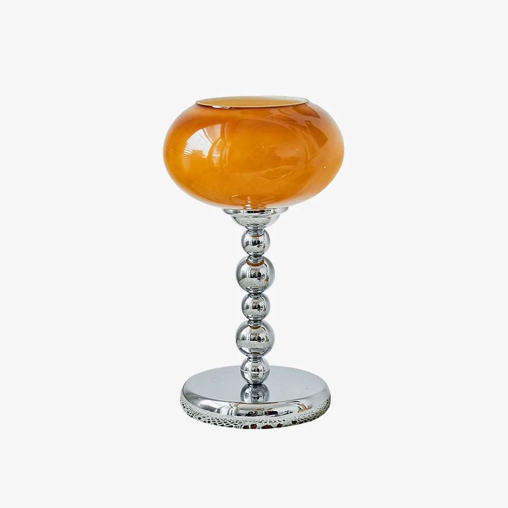 User-Friendly Oval Persimmon Table Light Secure