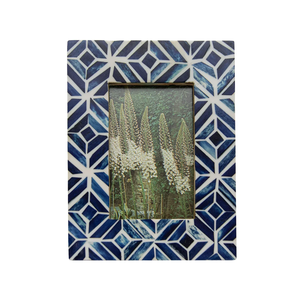 Effective Celestina Resin Mosaic Picture Frame Deep Blue Fine