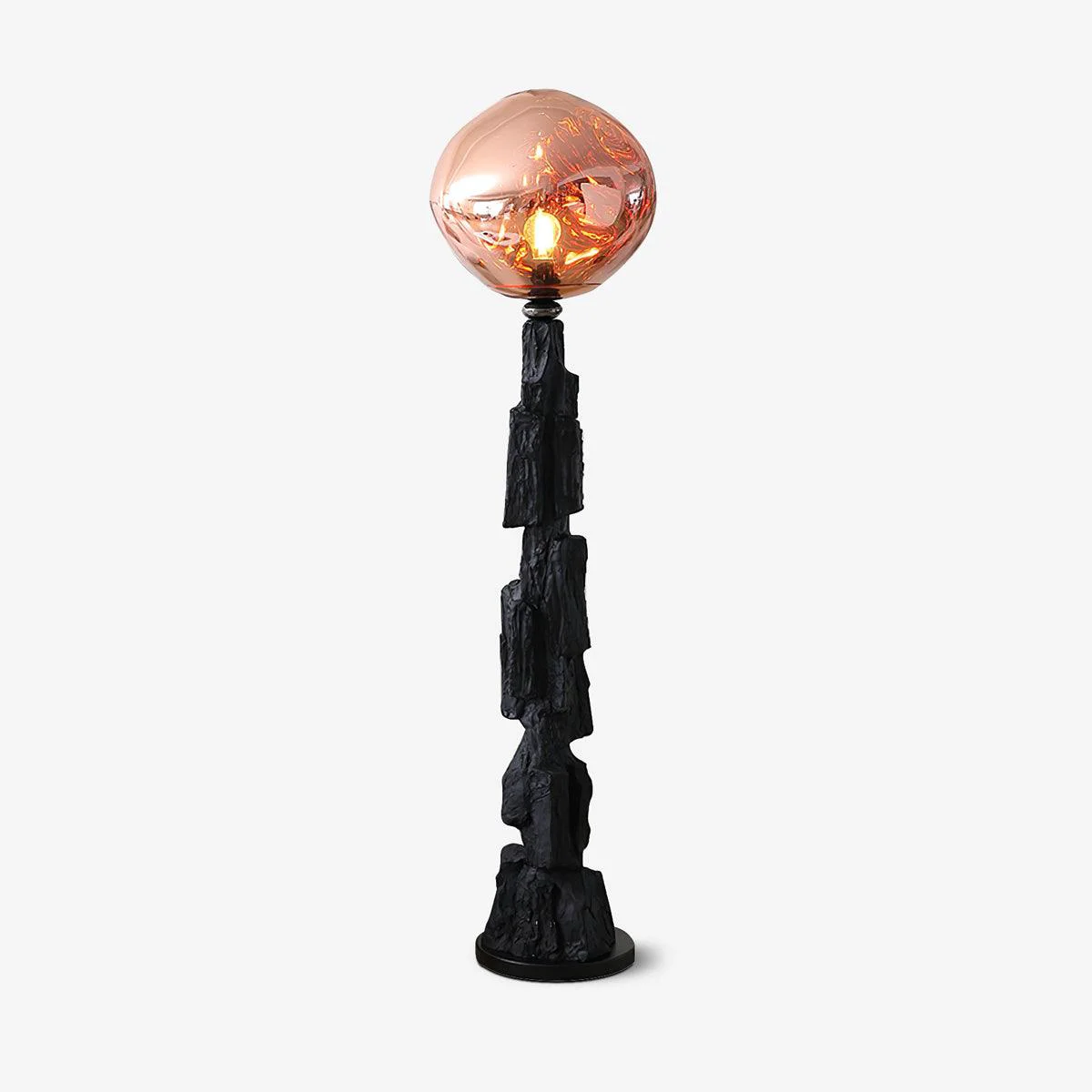 Consistent Charcoal Lava Floor Lamp Traditional