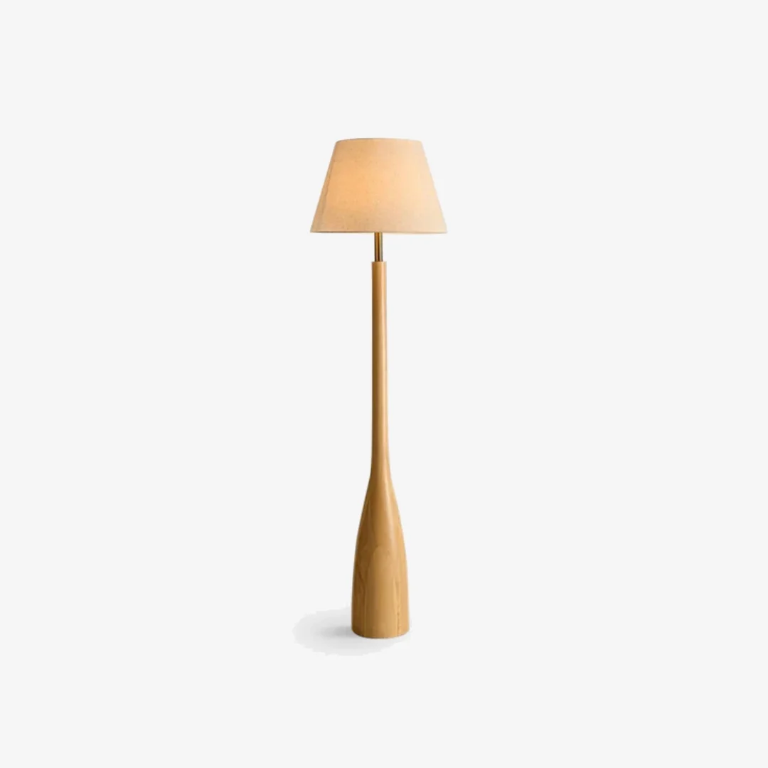 User-Friendly Vintage Wood Floor Lamp Smart