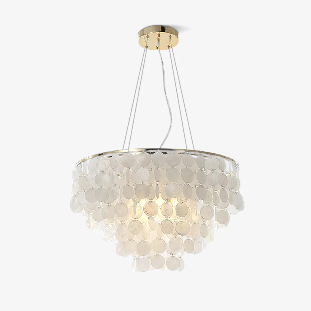 Soft Shell Wind Chime Chandelier Natural