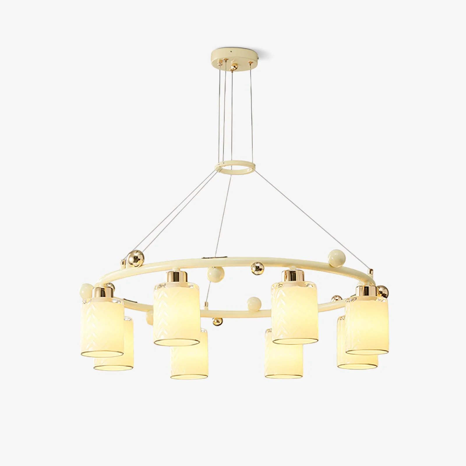 Elite Ring Glass Cup Chandelier Convenient