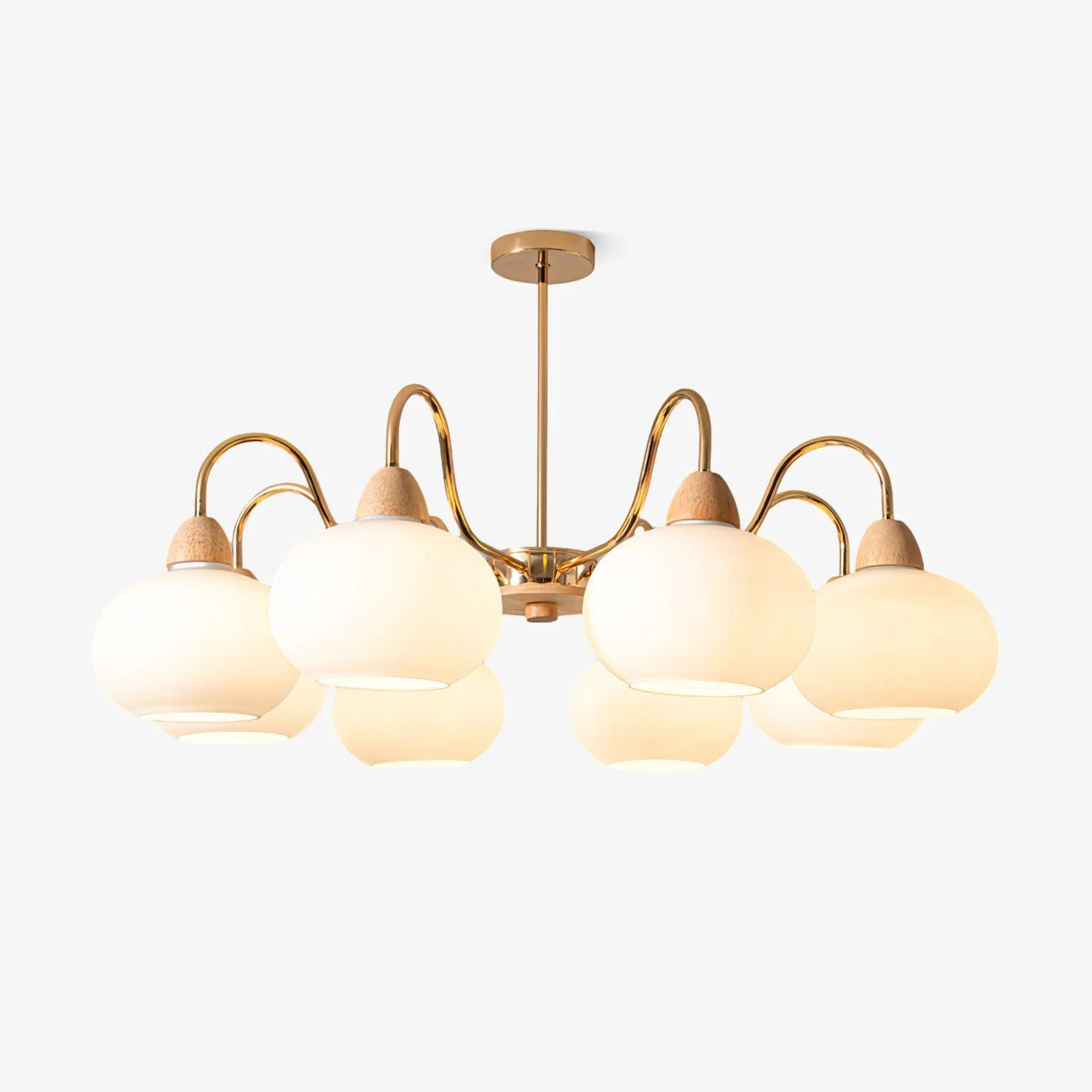 Pure Glass Persimmon Chandelier Selected