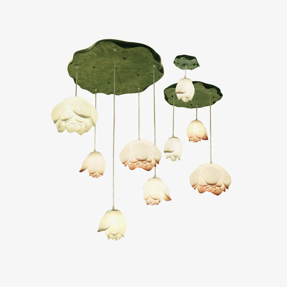 Practical Lotus Chandelier Premium