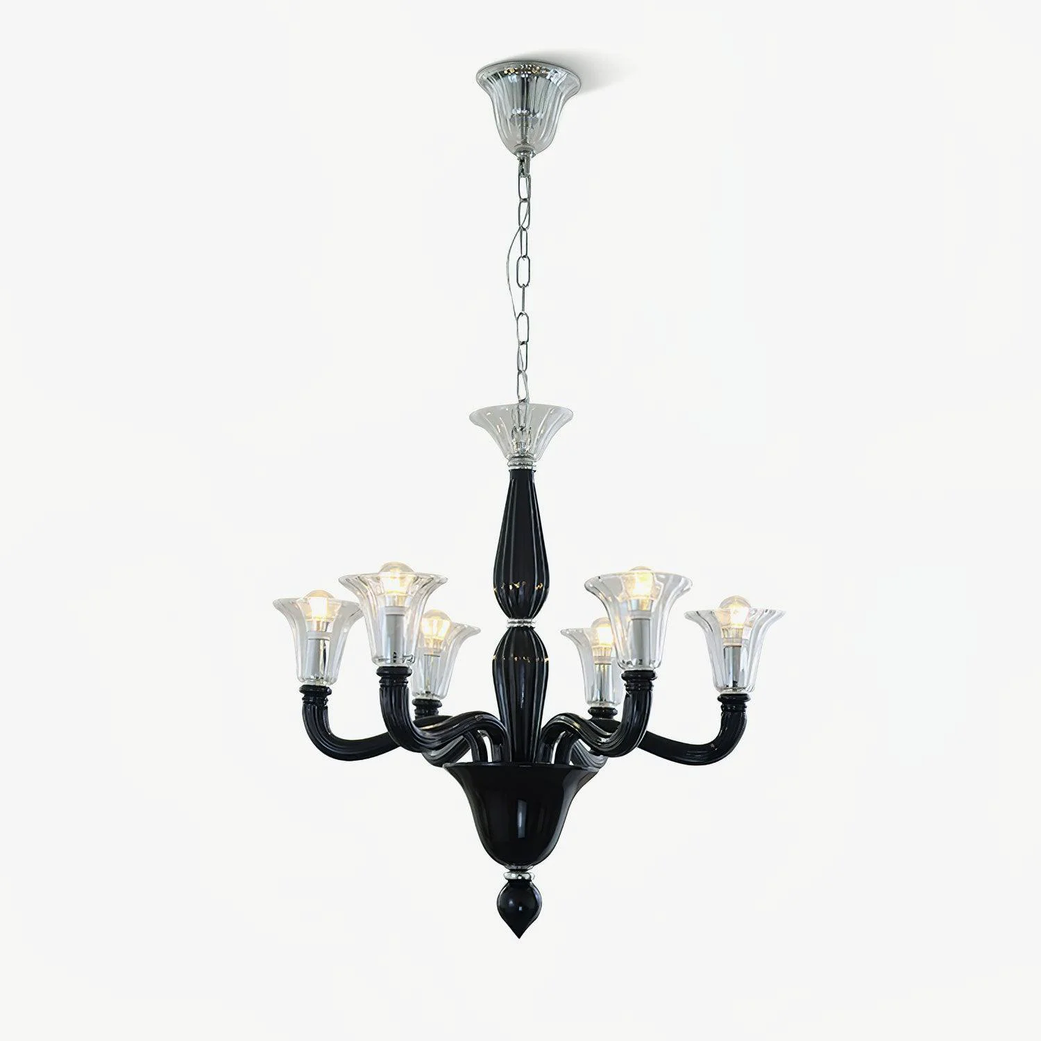 Classic Murano Candle Chandelier Practical