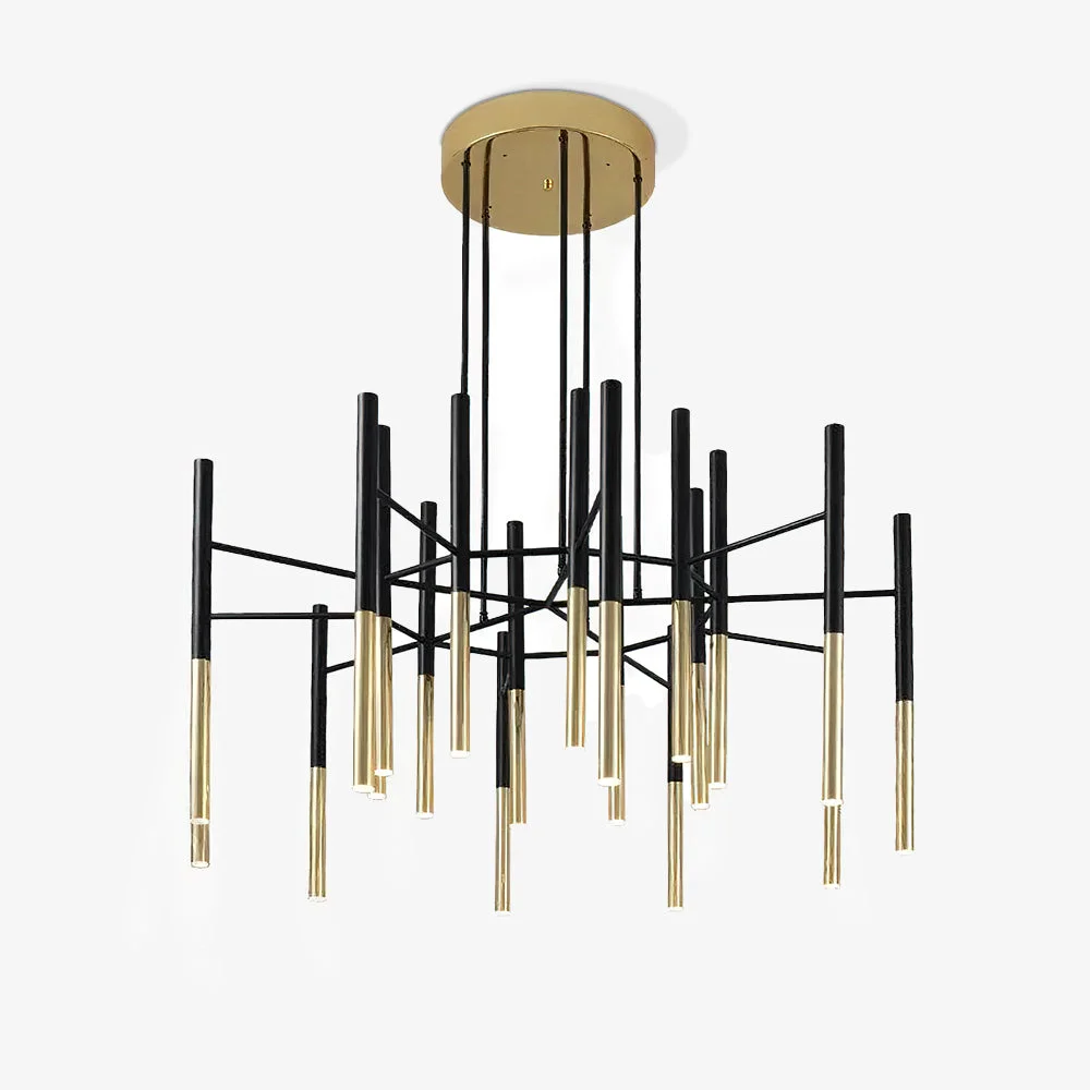 Genuine Metal Tubular Chandelier Unique