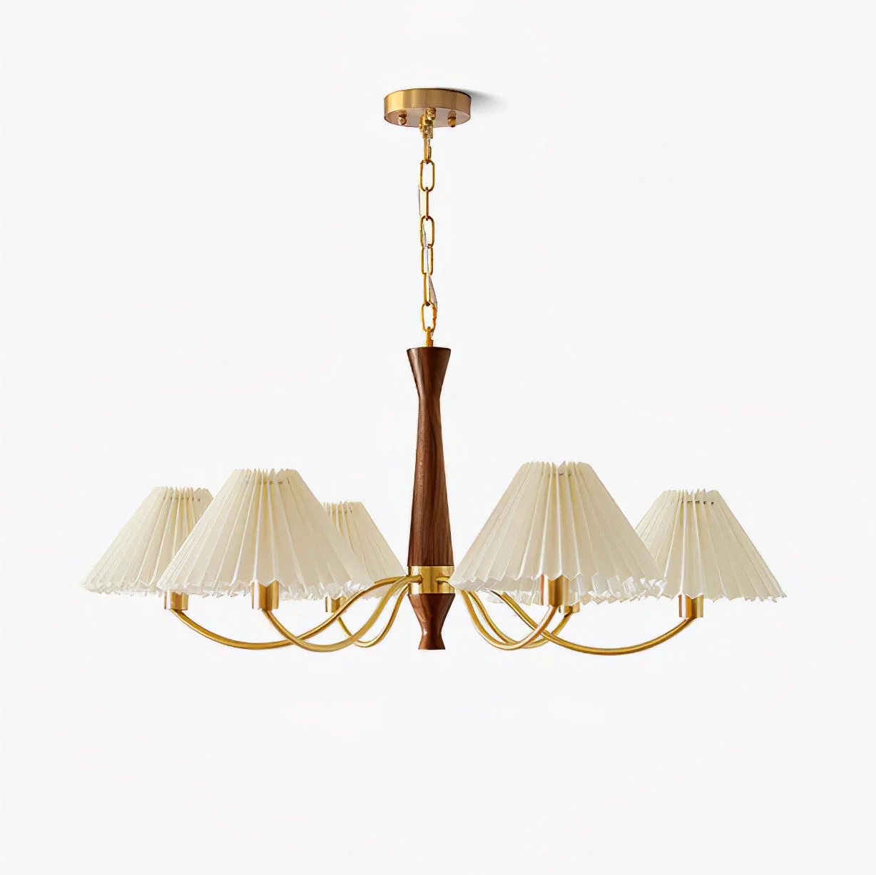 Versatile Pleated Chandelier Carefully Designed