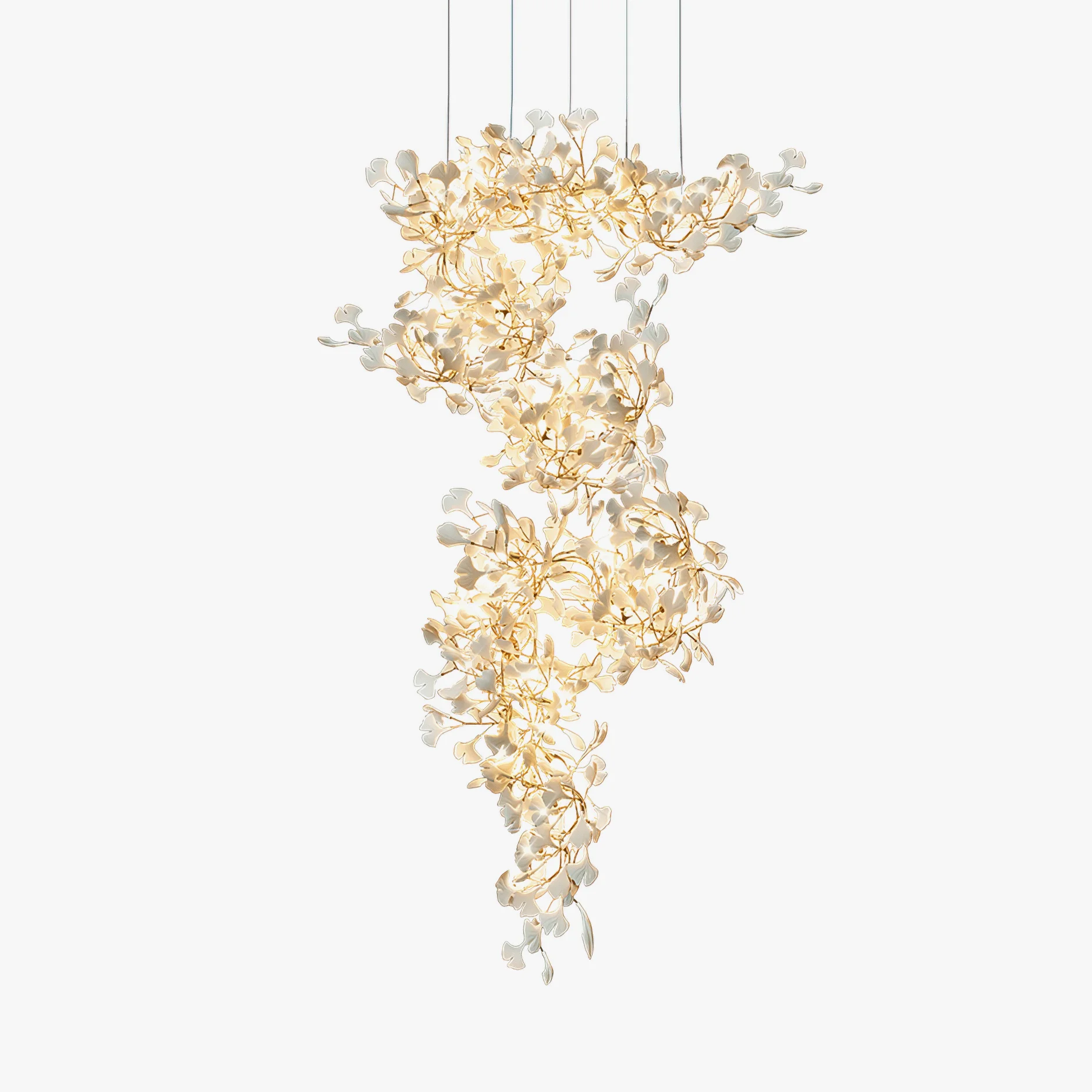 Fashionable Gingko Chandelier F Next-Generation