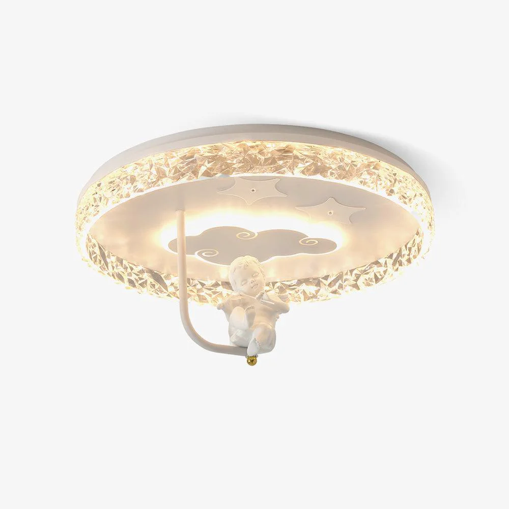 Superior Round Carousel Children’s Ceiling Lamp Traditional
