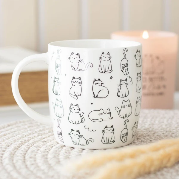Optimized Cute Cat Mug Modern
